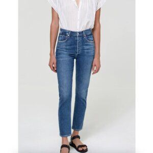 Citizens Of Humanity Blue Straight Leg Jeans